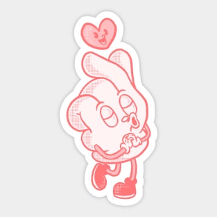 Saranghaeyo Cartoon rubber hose style Sticker